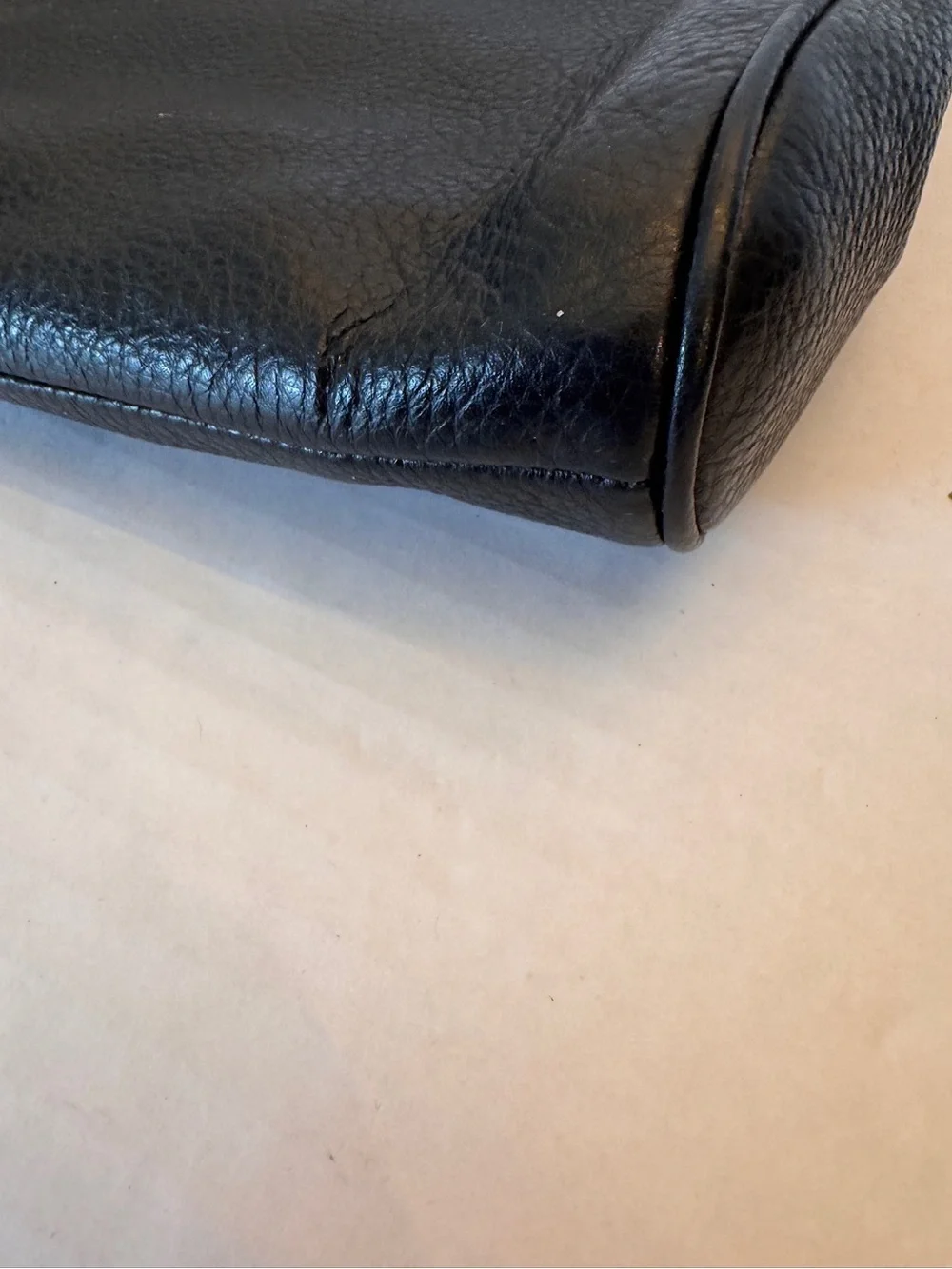 Coach Carrie Black Pebbled Leather Cross Body w/gold Chain Handle & Strap F36666 - Picture 8 of 12